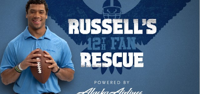 Alaska Airlines and Seattle Seahawks Quarterback Russell Wilson Launch ’12th Fan Rescue’ Contest